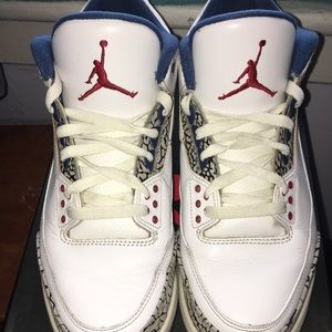 Air Jordan Retro 3 True Blue Cement 2011 Release